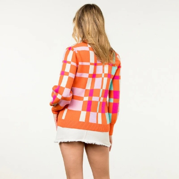 THML Rylee sweater in orange - Picture 2 of 7